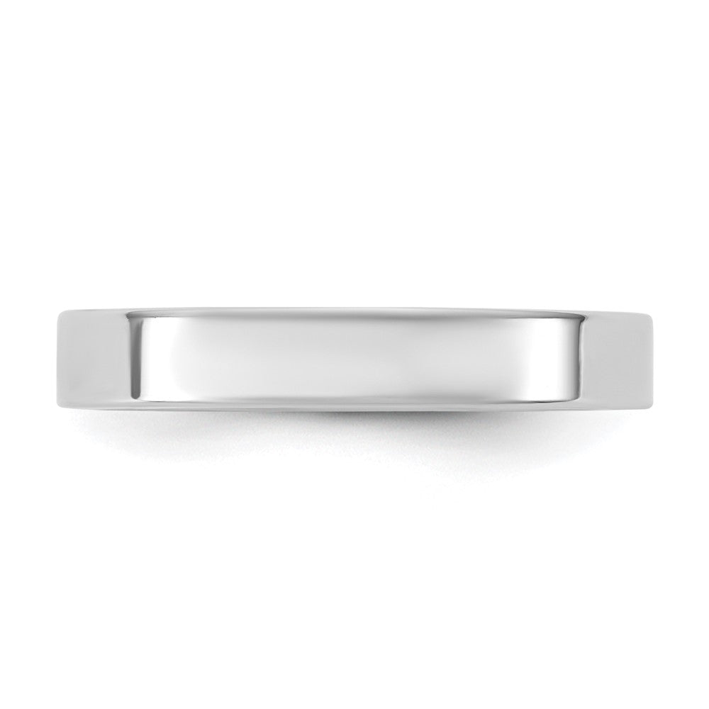 10K Weißgold 10Kw 3,5mm Standard Flach Komfort-Fit Ring, Größe 11,5