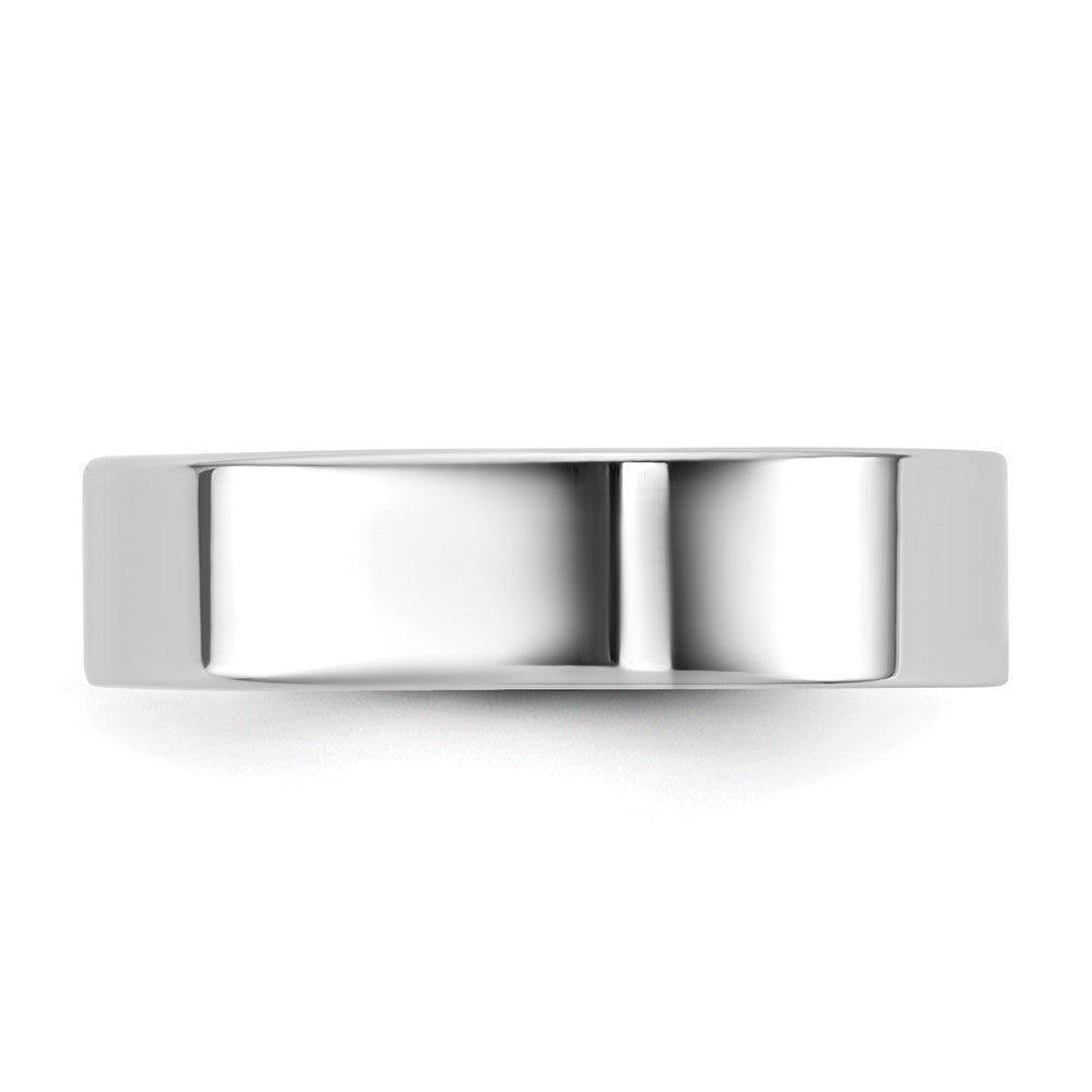 10K Weißgold 10Kw 5,5 mm Standard Flach Comfort Fit Ring Größe 11,5