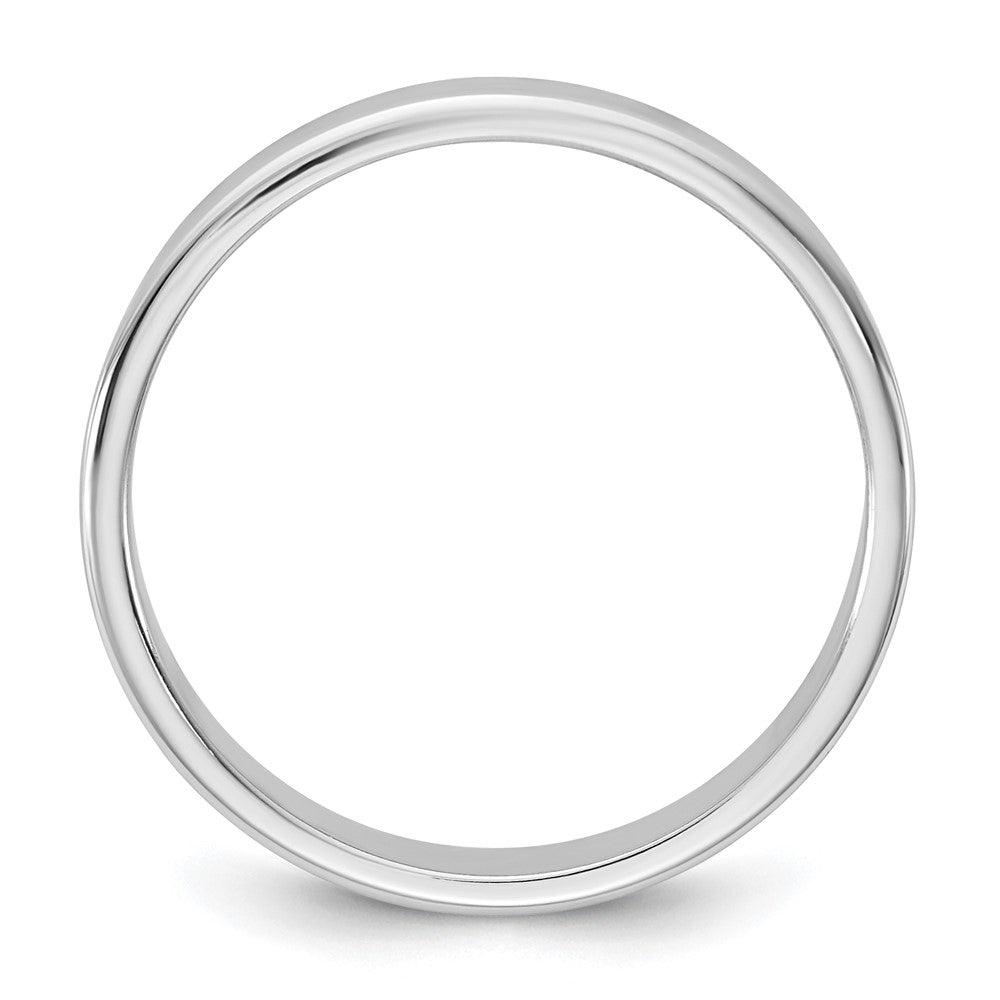 10K Weißgold 10Kw 6,5mm Leichtgewicht Flachring Größe 4