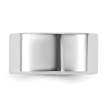 14K Weißgold 9 mm LTW Flacher Ehering