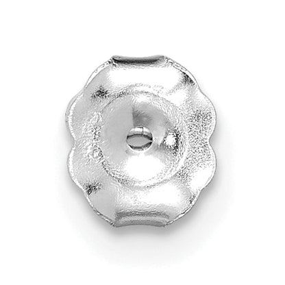 14K Weißgold Ohrstecker mit 0,1 ct. laborgezüchteten Diamanten, VS/SI+ G+, Rund-Schliff, 3-Krappen-Fassung, schweres Gewicht