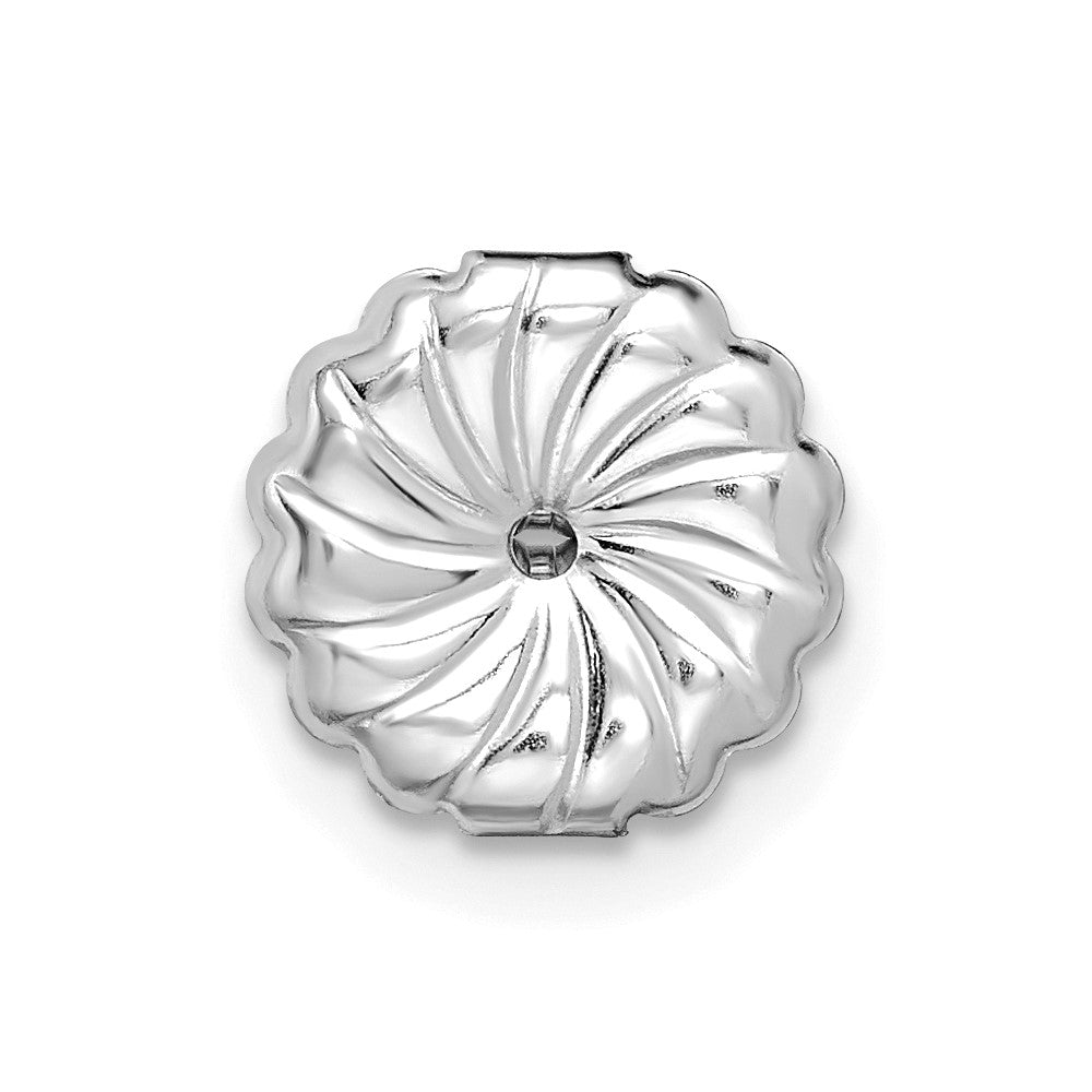 14K Weißgold Ohrstecker mit 4 ct. laborgezüchteten Diamanten, Rund-Schliff, VS+ F+, Vierkrallenfassung
