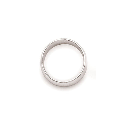 10k Weißgold 2 mm halbrunder Ehering