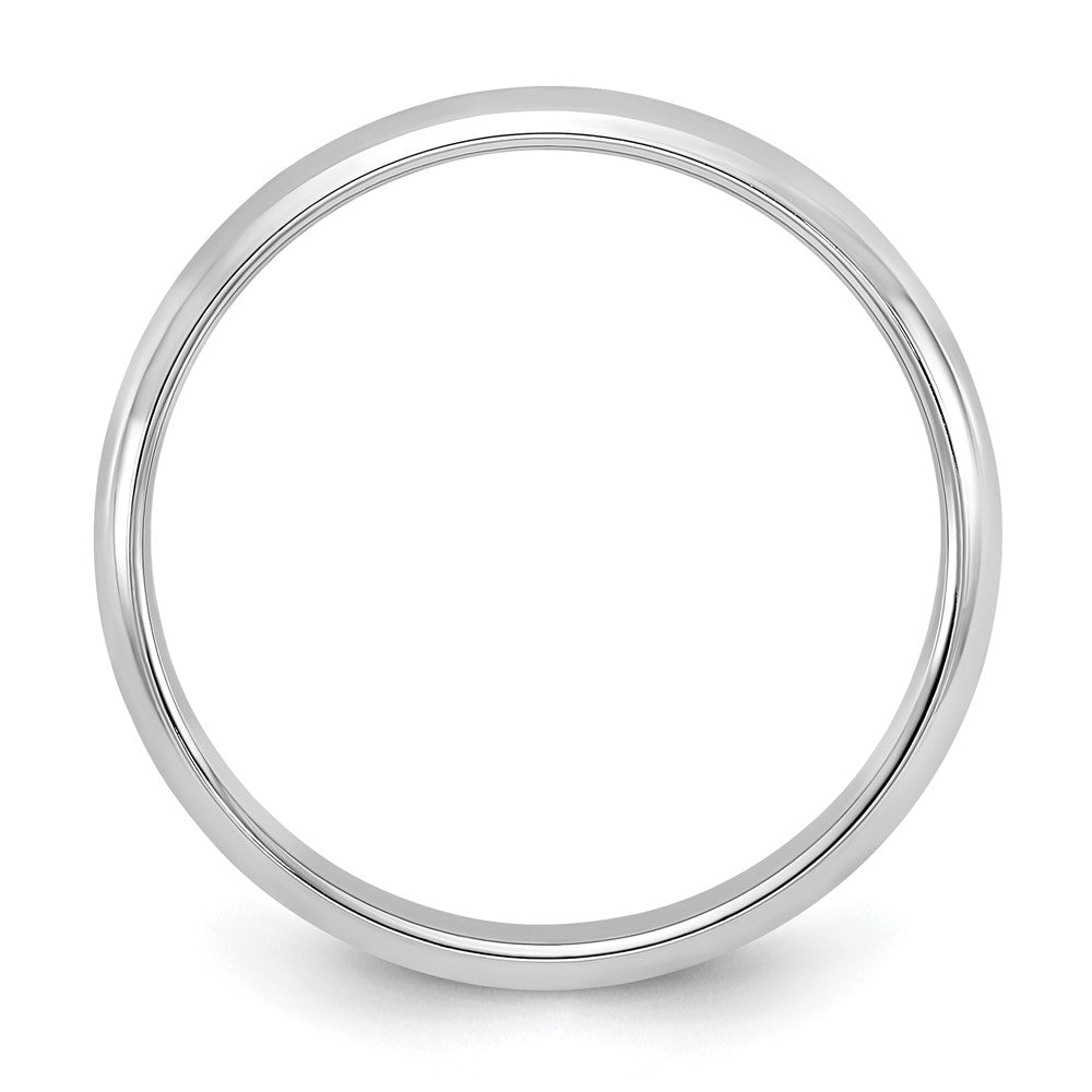 14K Weißgold 3 mm Halbrund-Ehering