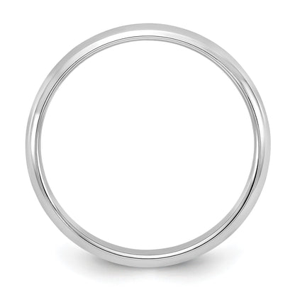 10k Weißgold 3 mm halbrund Ehering