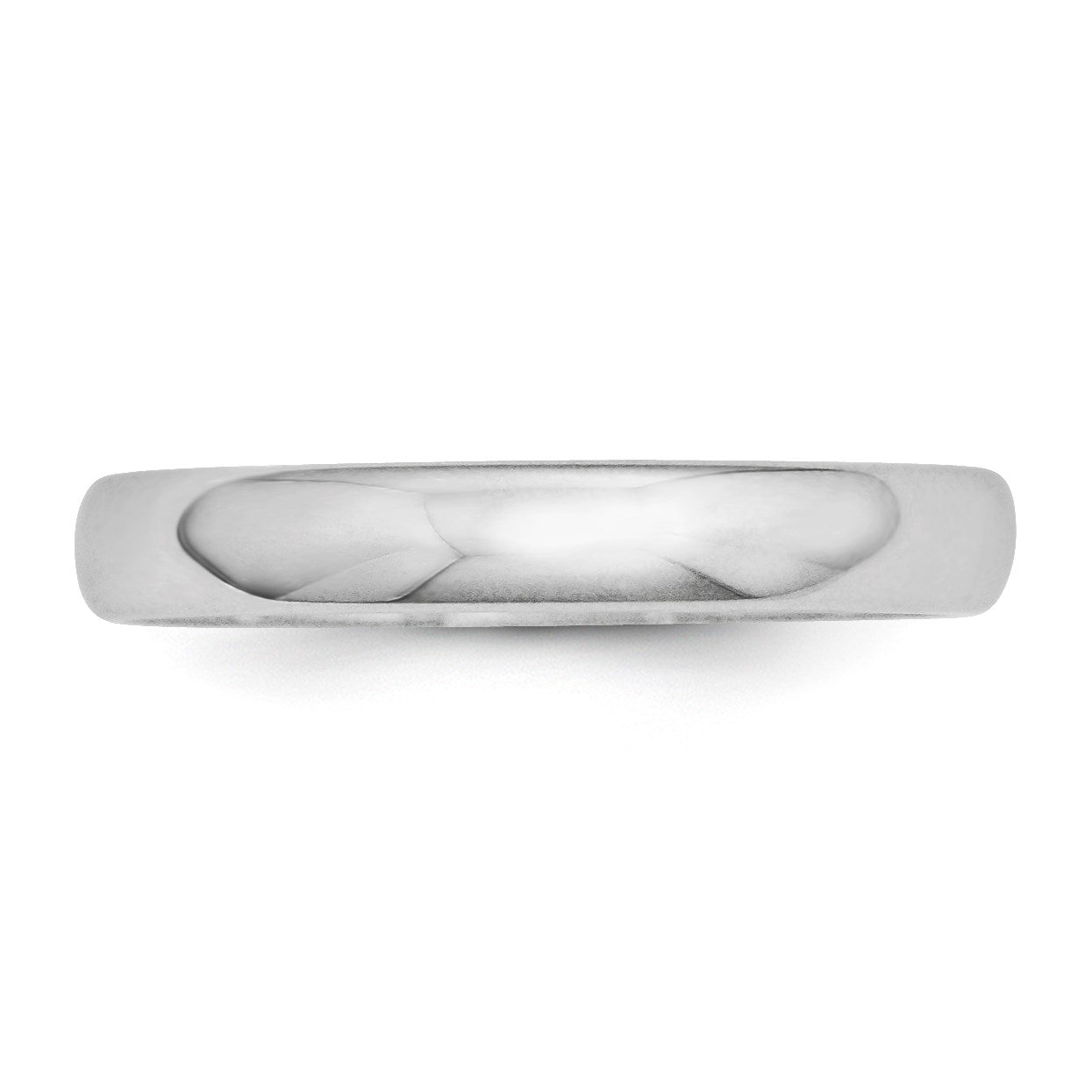 10k Weißgold 3 mm halbrund Ehering
