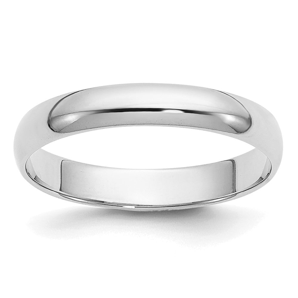 14K Weißgold 3 mm Halbrund-Ehering