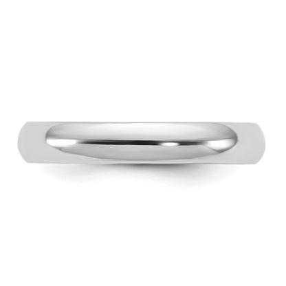 10K Weißgold 10Kw 3,5 mm Halbrund-Ring Größe 13,5