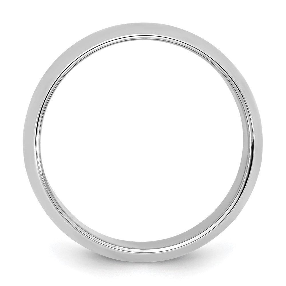 10K Weißgold 10Kw 4,5mm Halbrund-Ring, Größe 9,5
