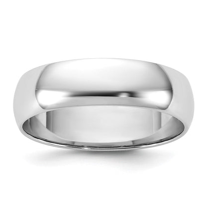 10K Weißgold 10Kw 5,5 mm Halbrund-Ring Größe 8,5