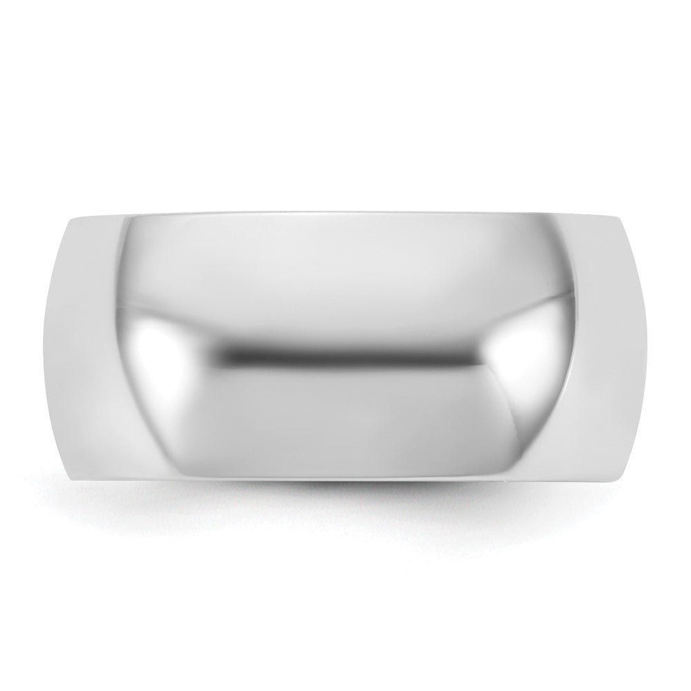 10K Weißgold 10Kw 9mm Halbrund Ring, Größe 5