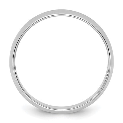 10K Weißgold 10Kw 5,5 mm leichter Halbrund-Ring Größe 12,5