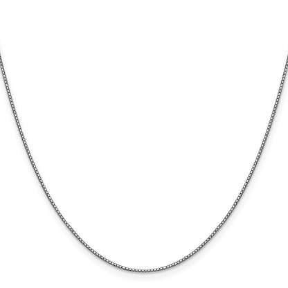 14K Weißgold.9mm Venezianer mit Karabinerverschluss Halskette