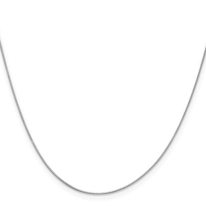 14K Weißgold.5mm Venezianer mit Federring Verschluss Halskette