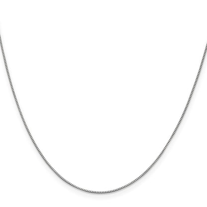 14K Weißgold.7mm Venezianer mit Karabinerverschluss Halskette