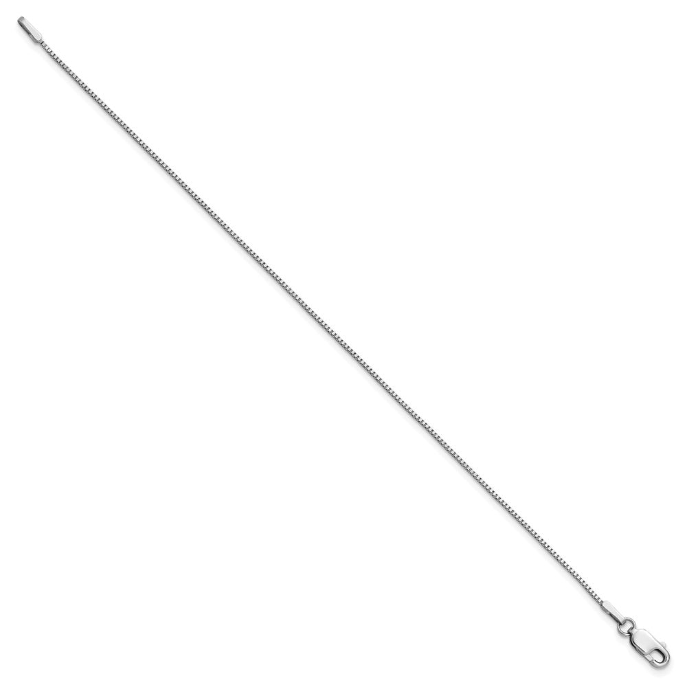 14K Weißgold.95mm Venezianer mit Karabinerverschluss Gliederarmband