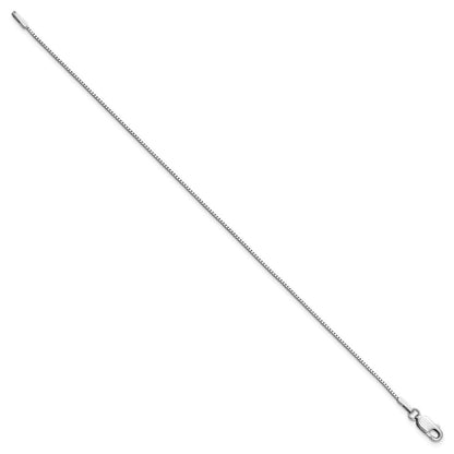 14K Weißgold.95mm Venezianer mit Karabinerverschluss Gliederarmband