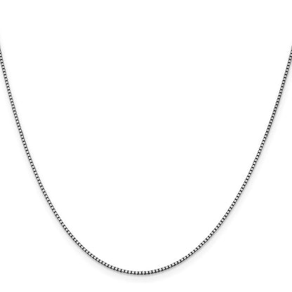 14K Weißgold 1.05mm Venezianer mit Karabinerverschluss Halskette