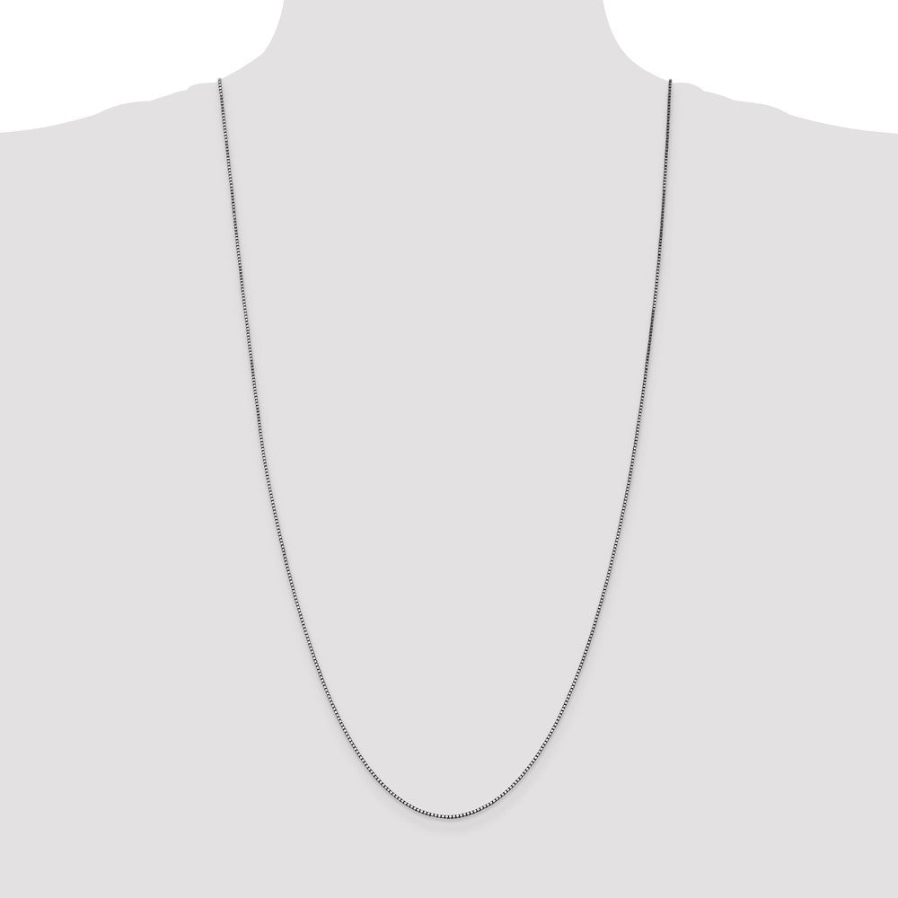 14K Weißgold 1.05mm Venezianer mit Karabinerverschluss Halskette