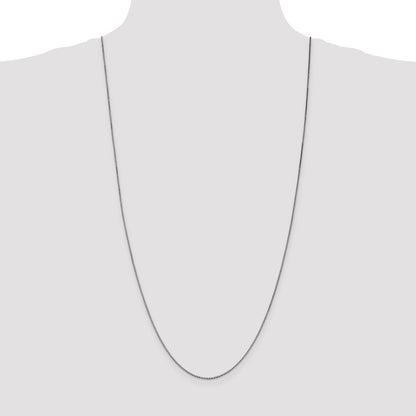 14K Weißgold 1.05mm Venezianer mit Karabinerverschluss Halskette