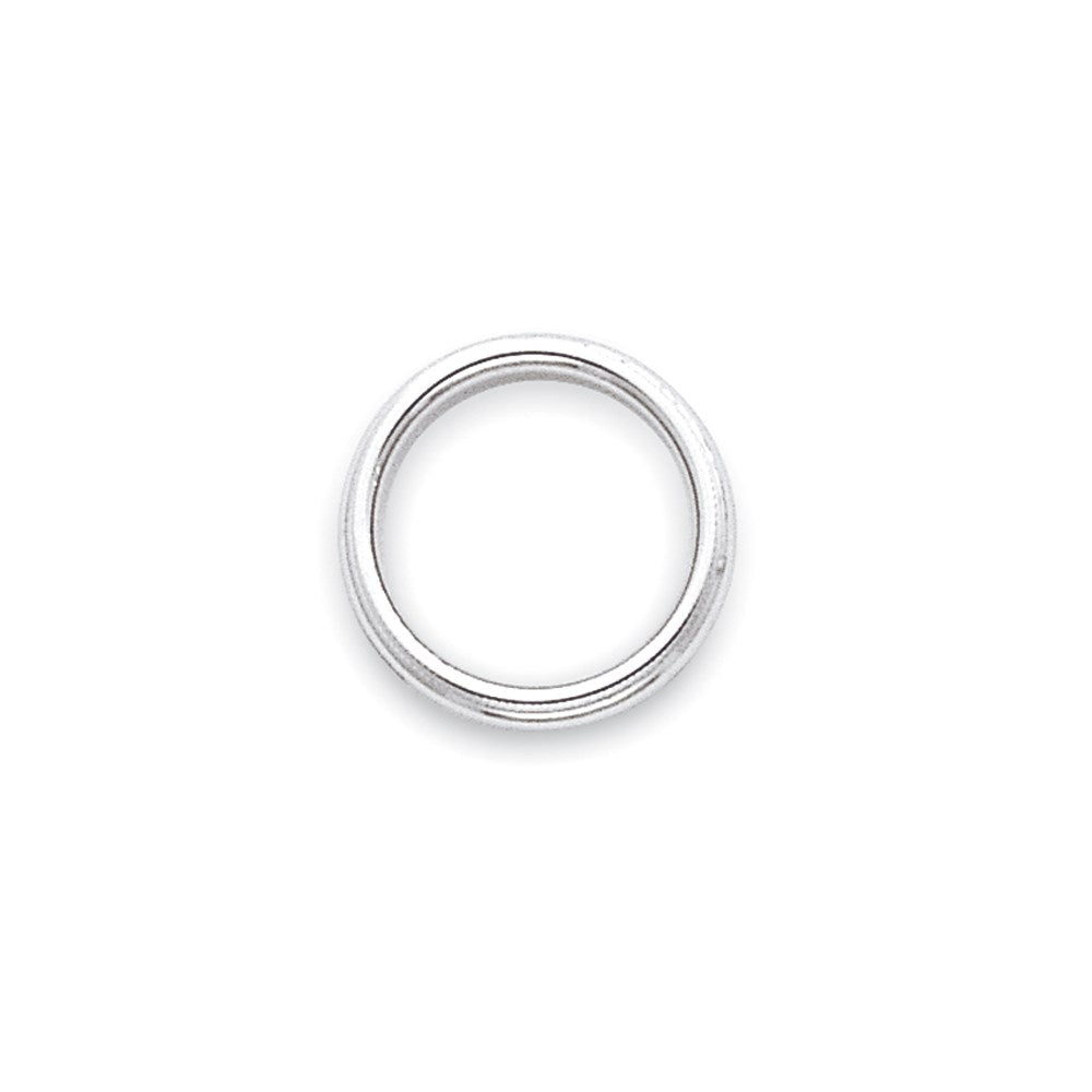 14k Weißgold 3 mm Milgrain halbrund Ehering
