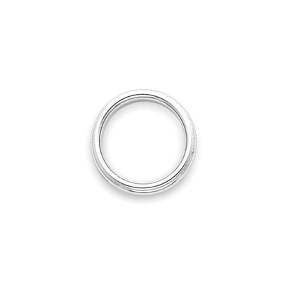 14k Weißgold 3 mm Milgrain halbrund Ehering