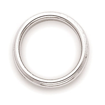 10K Weißgold 3 mm Milgrain halbrund Ehering