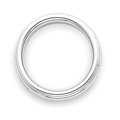 10K Weißgold 3 mm Milgrain halbrund Ehering