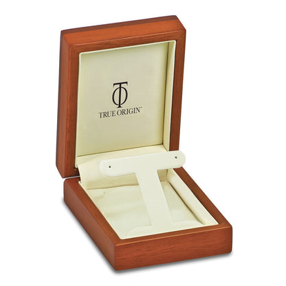 14K Weißgold Ohrring-Jacket mit AA-Diamant