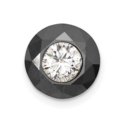 14K Weißgold Nacht Schwarz & 4.25ct. Aa Diamant Einfach Ohrstecker Ohrring