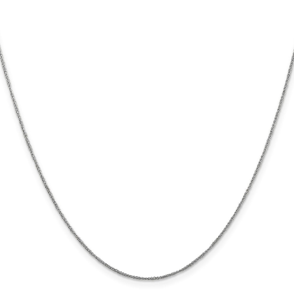 14K Weißgold.70mm Ropa mit Federring Verschluss Halskette