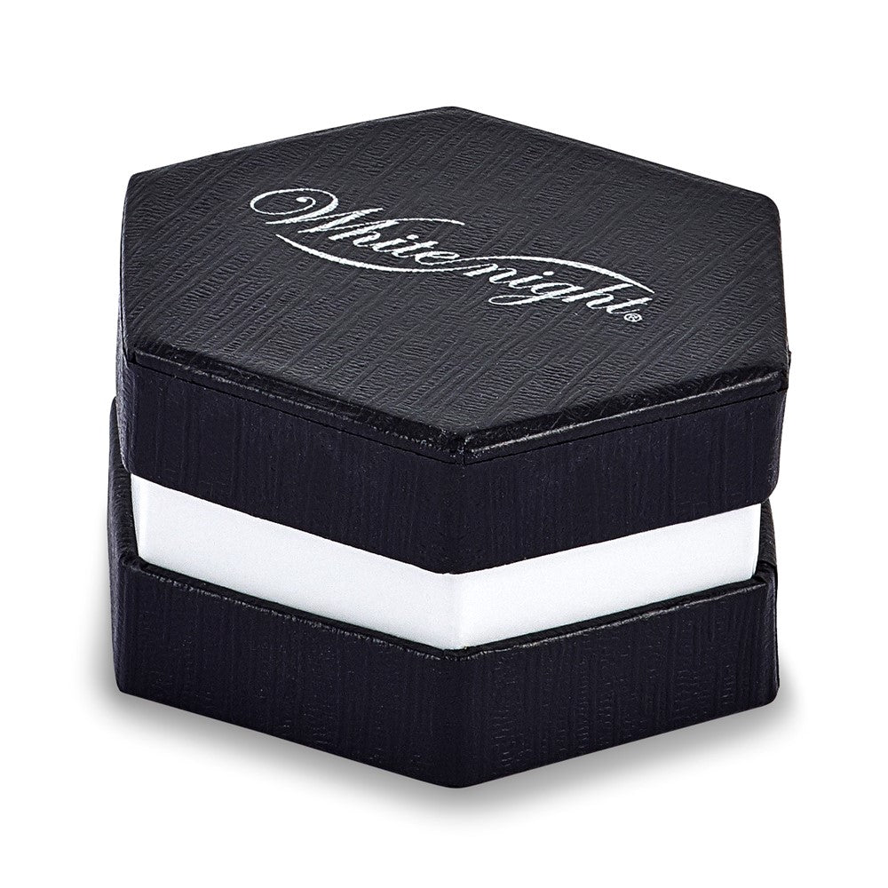 White Night Halskette aus rhodiniertem Sterlingsilber mit Tropfen aus blauen und weißen Diamanten, 45,7 cm (18 Zoll) mit 5 cm (2 Zoll) Verlängerung