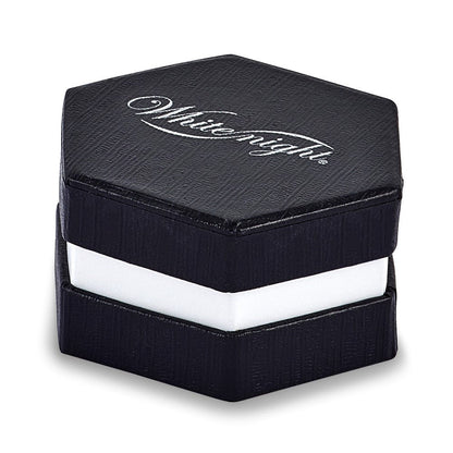 White Night Halskette aus rhodiniertem Sterlingsilber mit Tropfen aus blauen und weißen Diamanten, 45,7 cm (18 Zoll) mit 5 cm (2 Zoll) Verlängerung