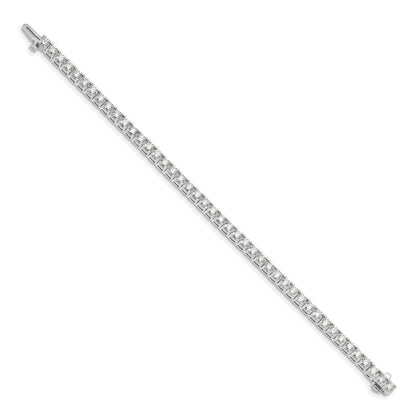 14K Weißgold 14kw Im Labor Gezüchtet Diamant Vs/si Fgh Tennis Armband