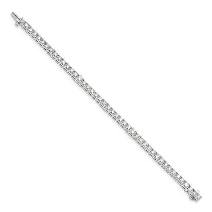 14K Weißgold 14kw Im Labor Gezüchtet Diamant Vs/si Fgh Tennis Armband
