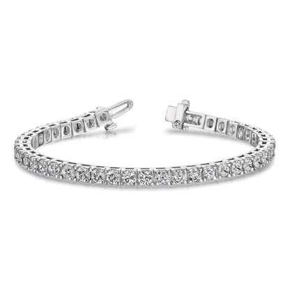 14K Weißgold 14kw Im Labor Gezüchtet Diamant Vs/si Fgh Tennis Armband