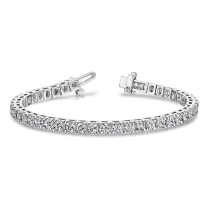14K Weißgold 14kw Im Labor Gezüchtet Diamant Vs/si Fgh Tennis Armband
