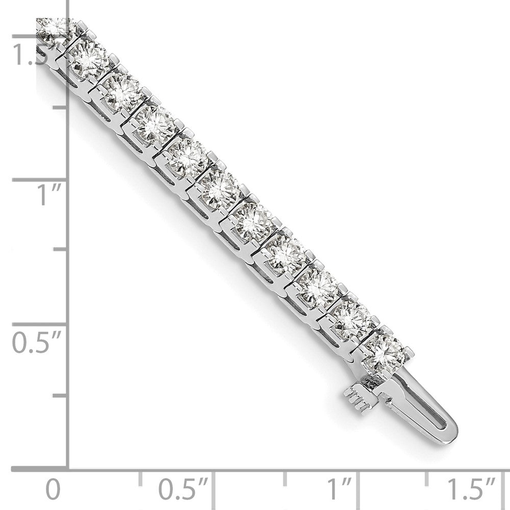 14K Weißgold 14kw Im Labor Gezüchtet Diamant Vs/si Fgh Tennis Armband
