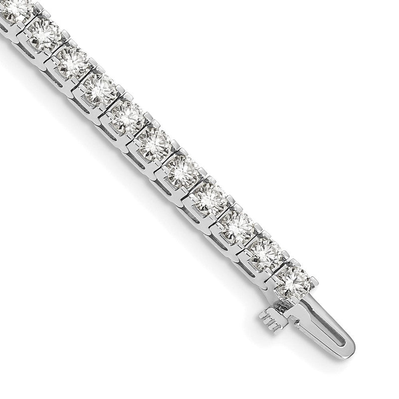 14K Weißgold 14kw Im Labor Gezüchtet Diamant Vs/si Fgh Tennis Armband