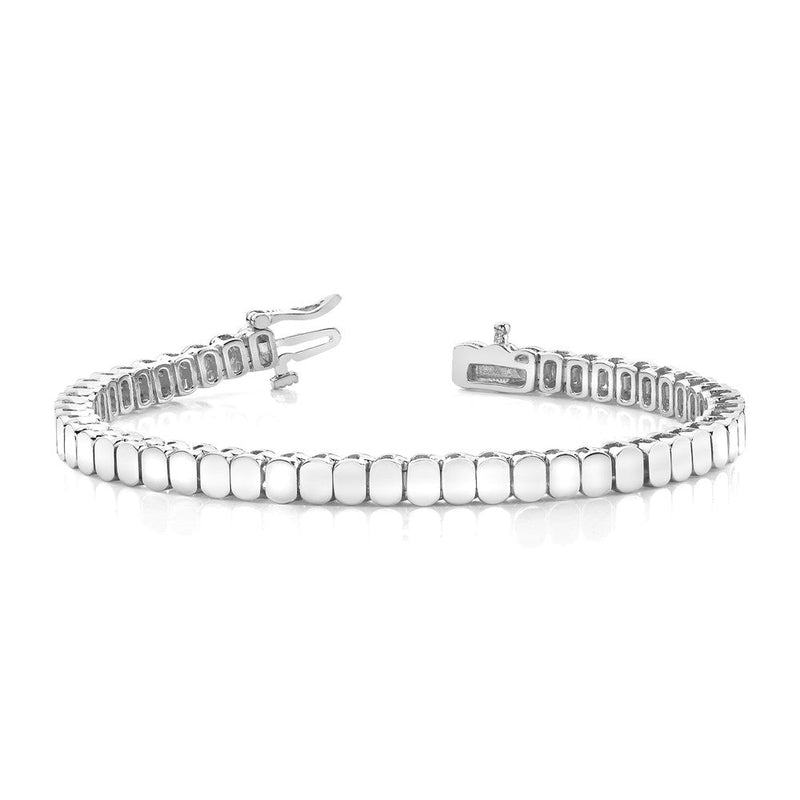14K Weißgold Fasst Up To 60 2.5mm Steine Add A Diamant Tennis Armband Mo
