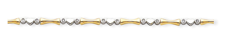 14K Bicolor Diamant Armband