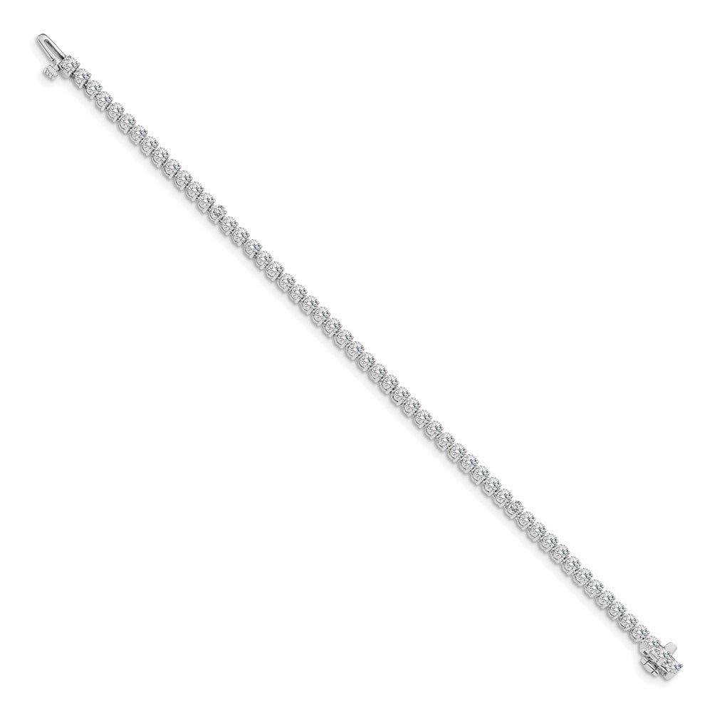 14K Weißgold 2 3/8 Ct. Im Labor Gezüchtet Diamant Vs/si+ G+ Tennis Armband