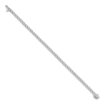 14K Weißgold 2 3/8 Ct. Im Labor Gezüchtet Diamant Vs/si+ G+ Tennis Armband