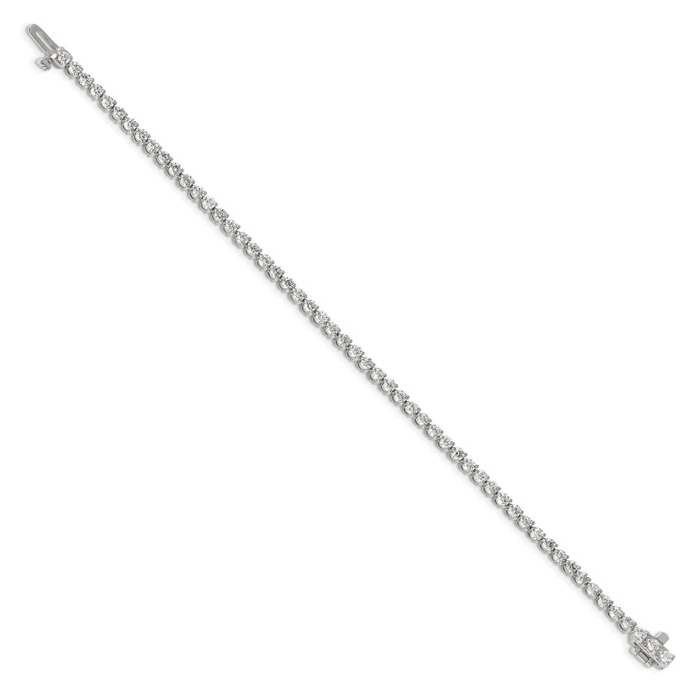 14K Weißgold True Origin 2 3/4 Karat Im Labor Gezüchtet Diamant Vs D E F Tennis Armband
