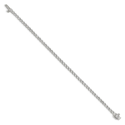 14K Weißgold True Origin 2 3/4 Karat Im Labor Gezüchtet Diamant Vs D E F Tennis Armband