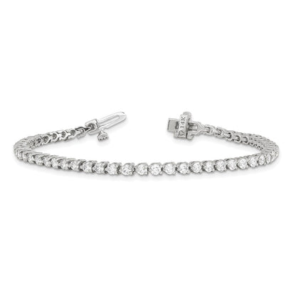 14K Weißgold True Origin 2 3/4 Karat Im Labor Gezüchtet Diamant Vs D E F Tennis Armband