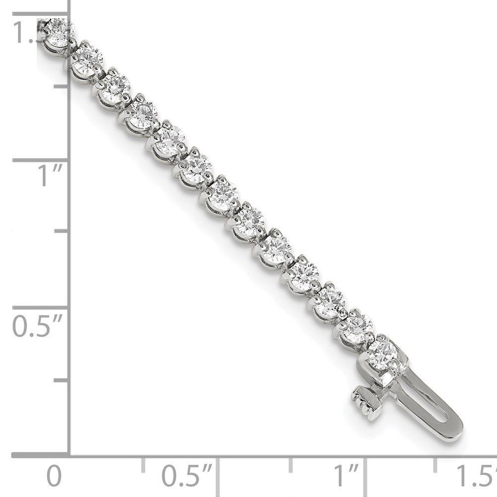 14K Weißgold True Origin 2 3/4 Karat Im Labor Gezüchtet Diamant Vs D E F Tennis Armband