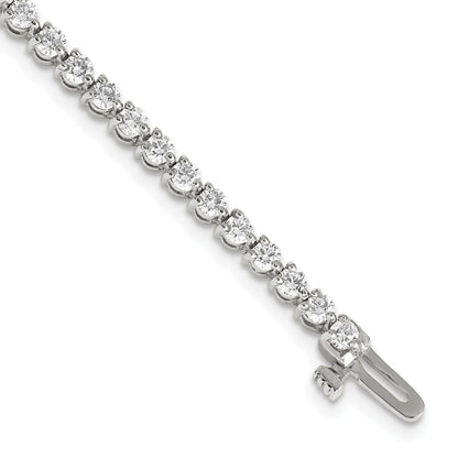 14K Weißgold True Origin 2 3/4 Karat Im Labor Gezüchtet Diamant Vs D E F Tennis Armband