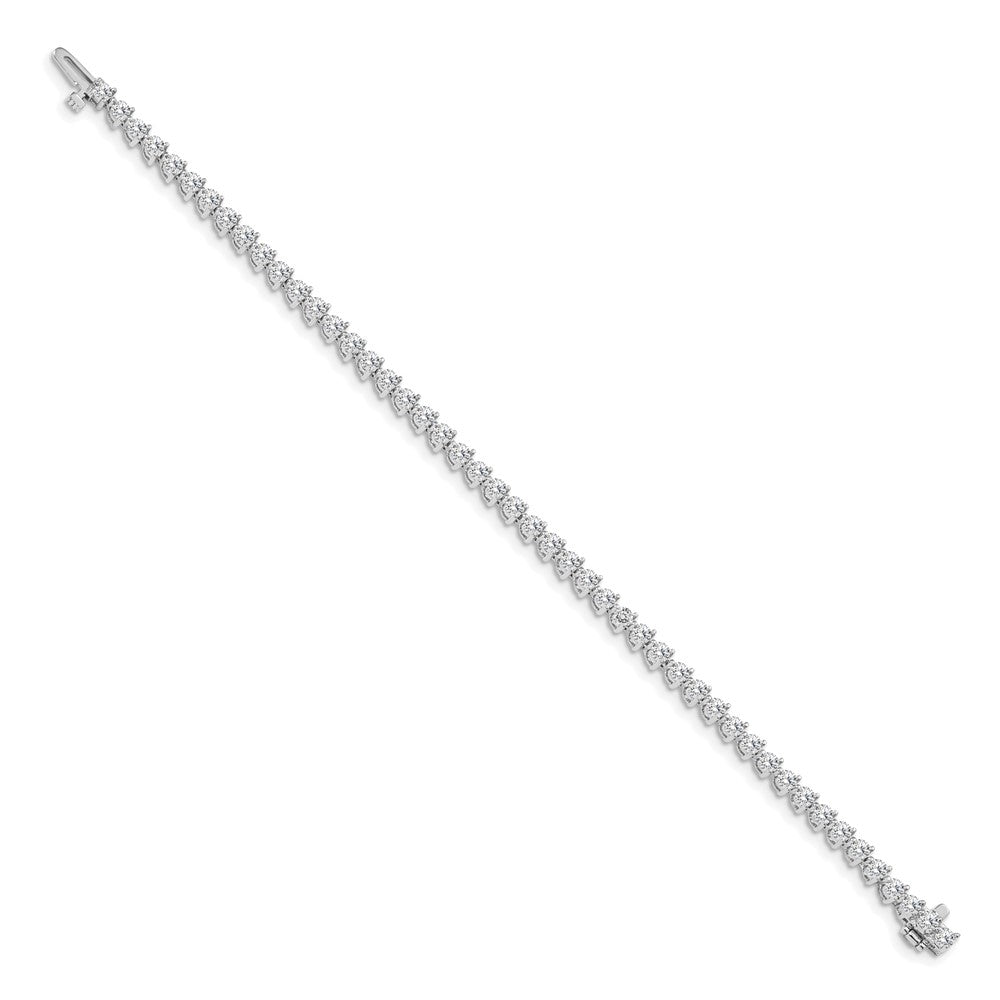 14K Weißgold True Origin 4 1/3 Karat Im Labor Gezüchtet Diamant Vs D E F Tennis Armband