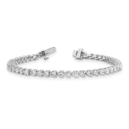 14K Weißgold True Origin 4 3/4 Karat Im Labor Gezüchtet Diamant Vs D E F Tennis Armband